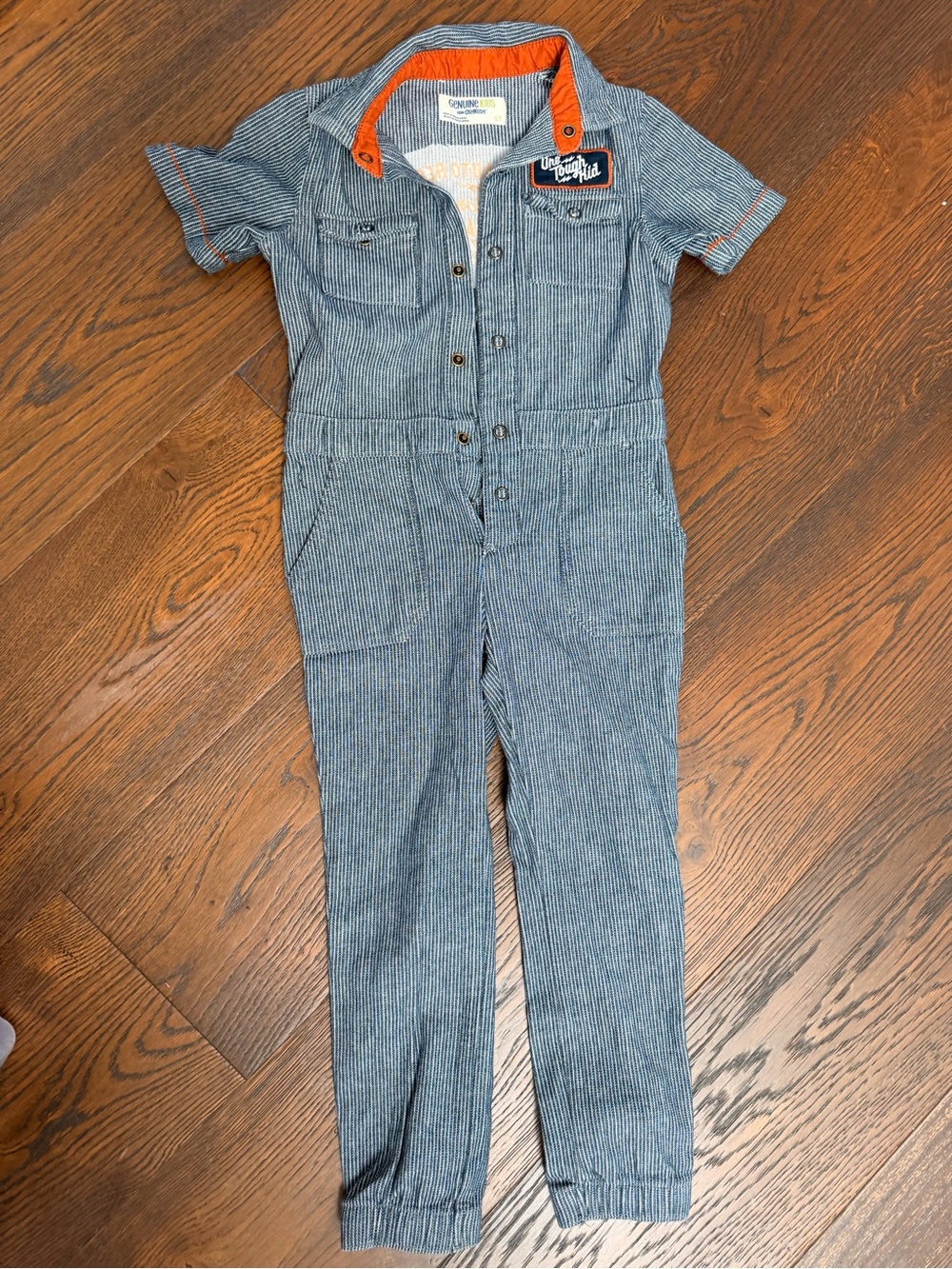 Mechanic costume Pinstripe Jumpsuit size 5